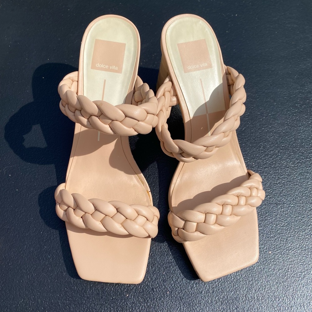 Dolce Vita Braided Nude Heels
